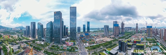 这是深圳前海深港现代服务业合作区(9月8日摄，无人机全景照片)。